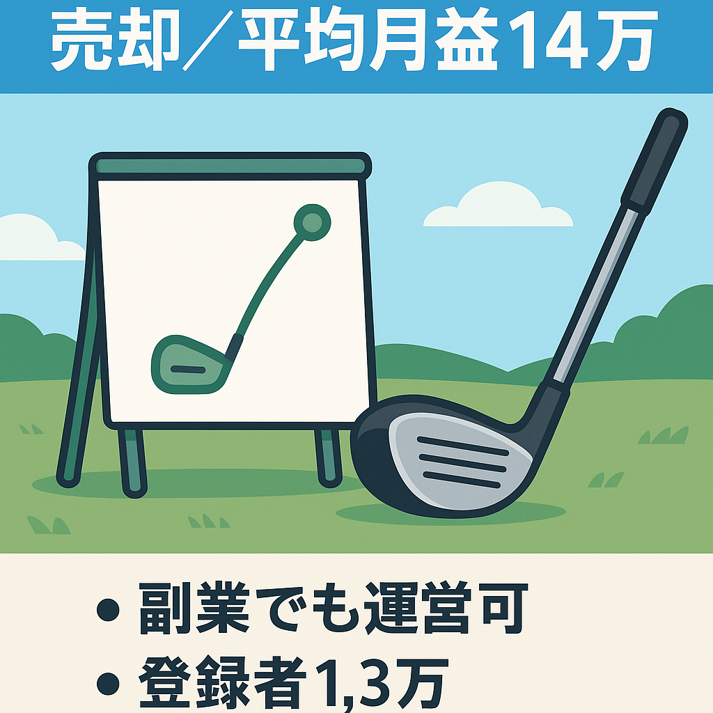 【平均月利益14万円】ゴルフ解説CH【顔出し不要/属人性なし】登録者1.3万人【総収益340万円以上！】