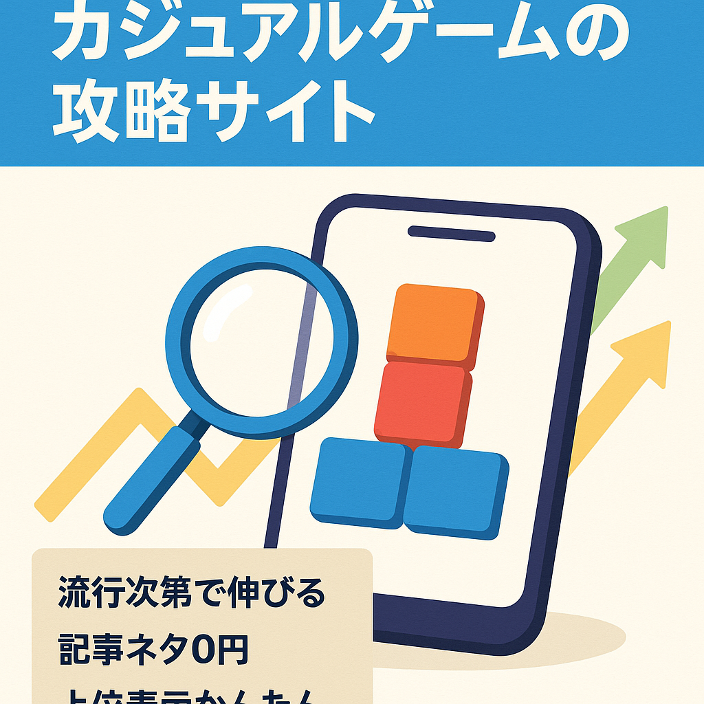 【月間最大40万PV】カジュアルゲームの攻略サイト