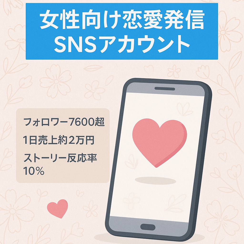 【総フォロワー7,600人超え】女性向け恋愛発信のInstagramアカウント&Twitterアカウント