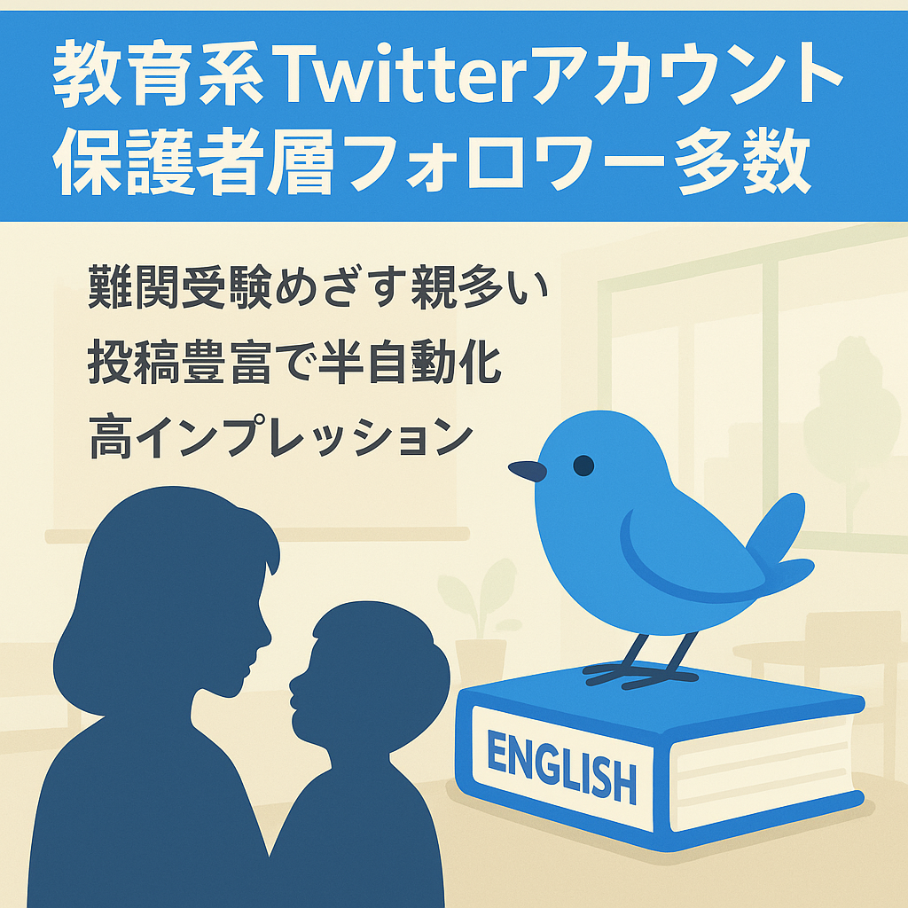 教育系Twitterアカウント　教育熱心な保護者がフォロワーに多いです