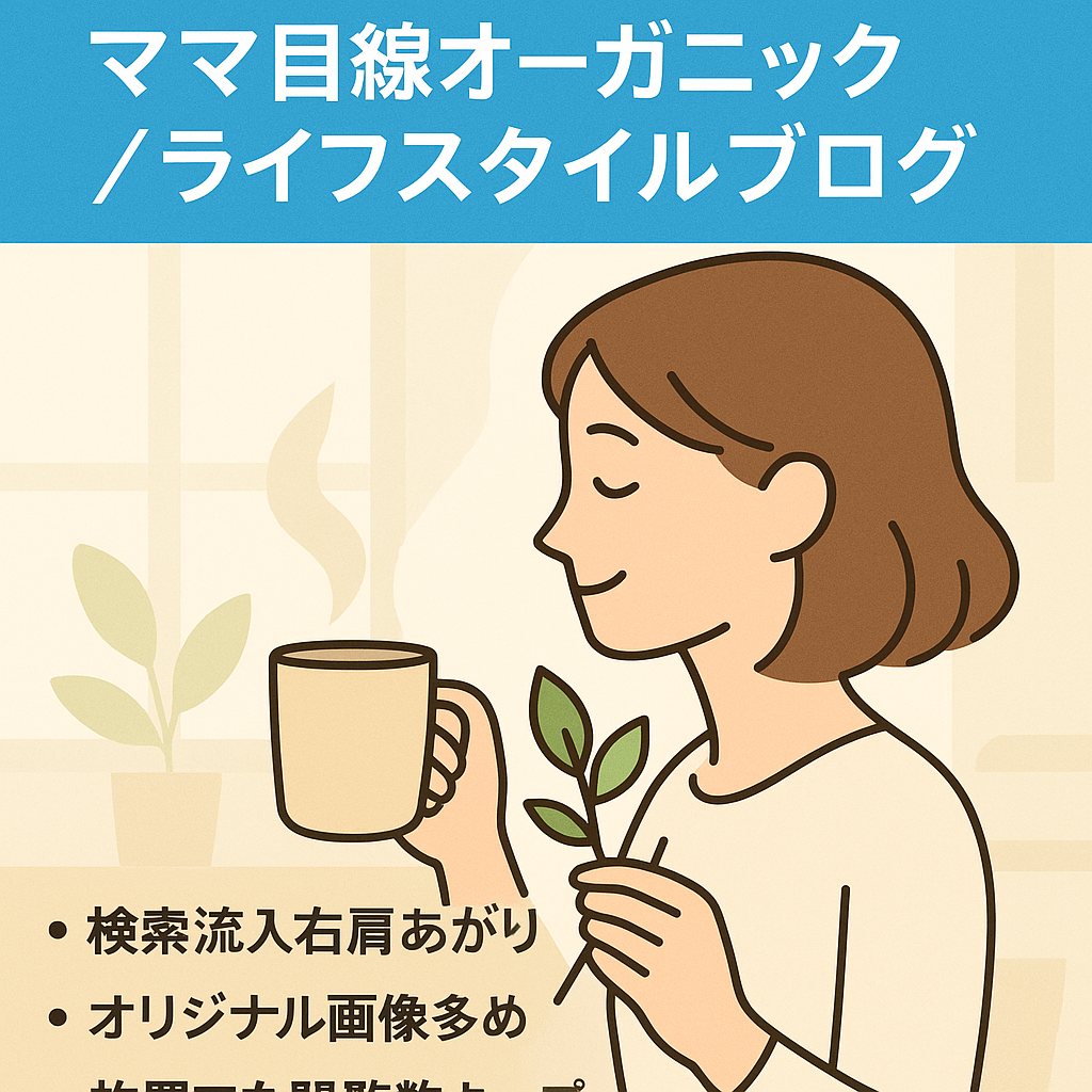 【話題kw多数】ママ目線！オーガニック など近年伸びているライフスタイル発信ブログ