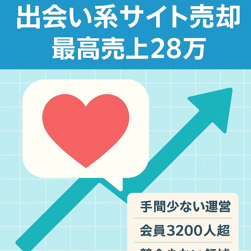 出会い系サイト（最高月売り上げ28万、Twitterフォロワー5000人）
