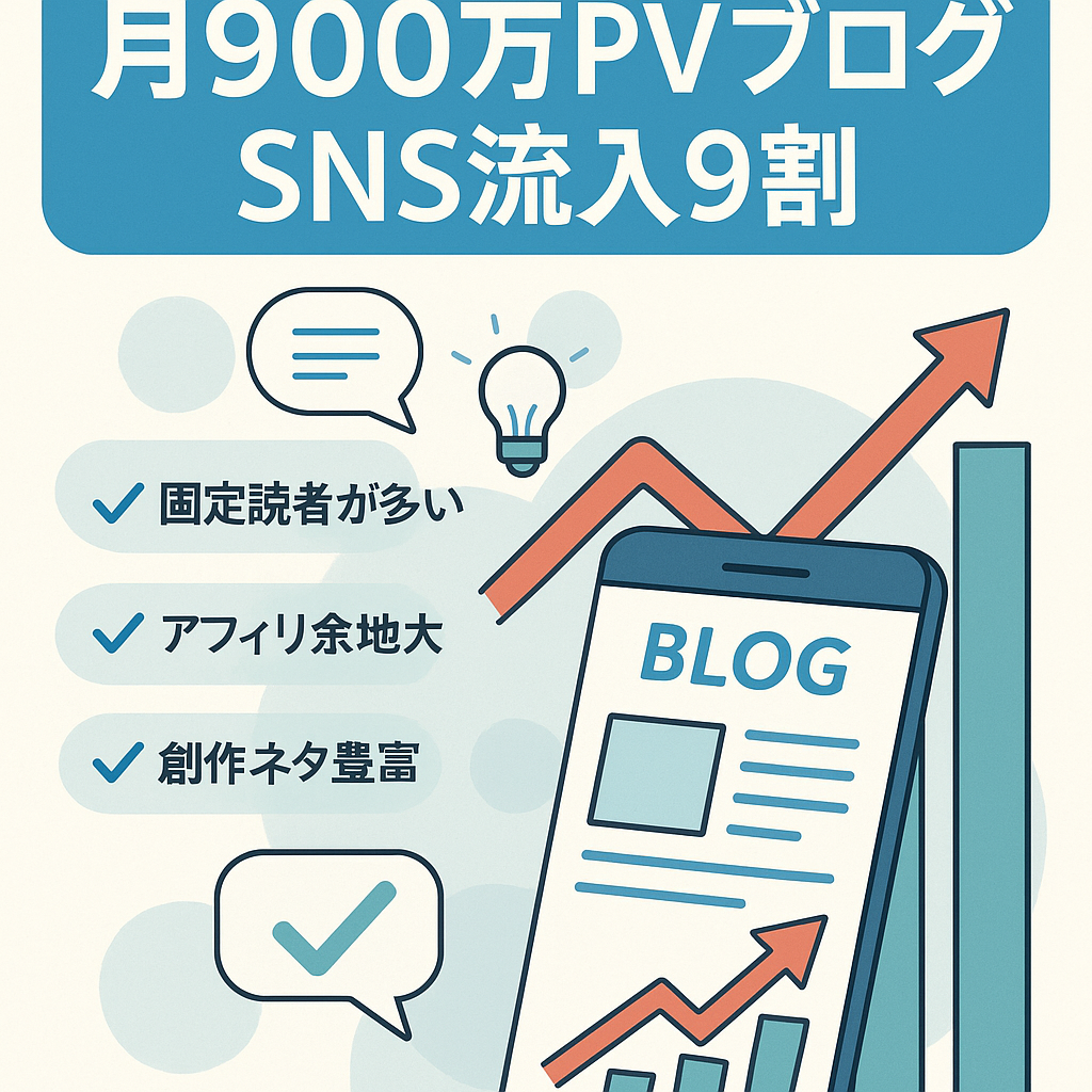 【９月度900万PV/月】AdSense収益特化ブログ【SNS流入９割以上で脱SEO】SNS総フォロワー11万人以上｜※アフィリエイト未実施【利益率90%↑】