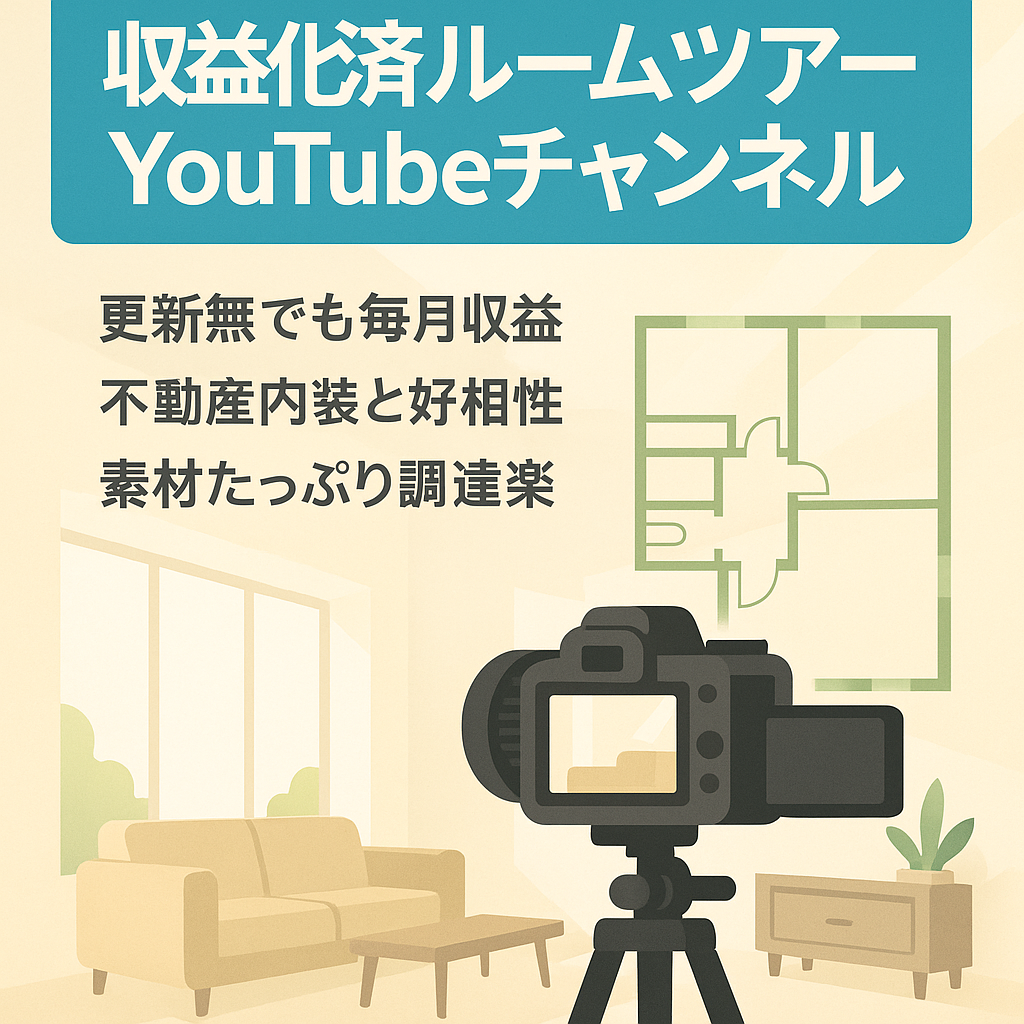 リポスト：【収益化済】属人性なしのルームツアーYoutubeチャンネル