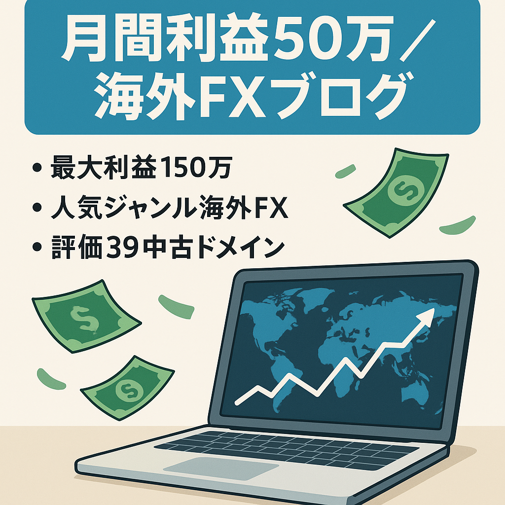 【月間利益50万円】海外FXのアフィリエイトブログ｜SEO記事特化