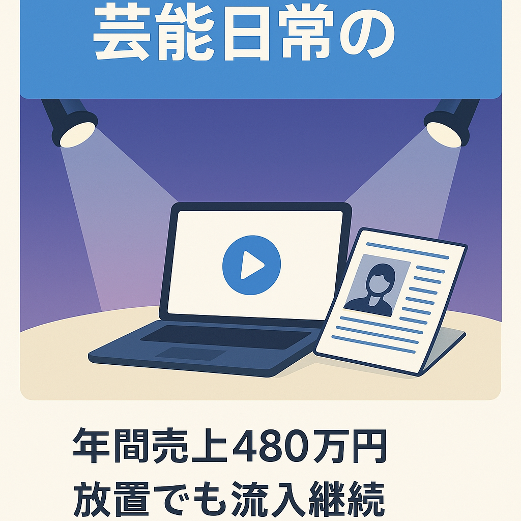 【約1500記事 2020年は480万円売り上げた】芸能日常ブログ