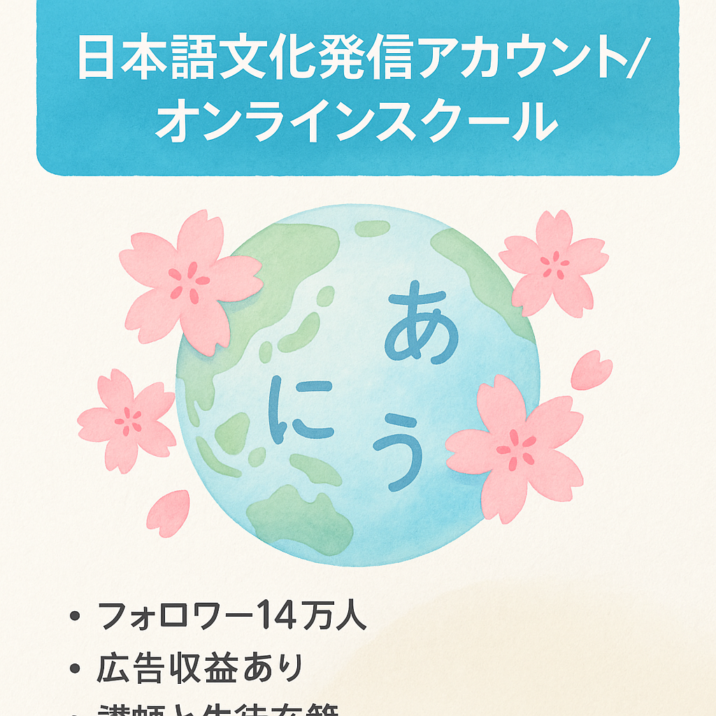 【日本語・日本文化を世界に発信！YouTube登録者10万人以上、インスタグラム３万２０００人以上のフォロワーがいるアカウント、日本語オンラインスクールサイト】
