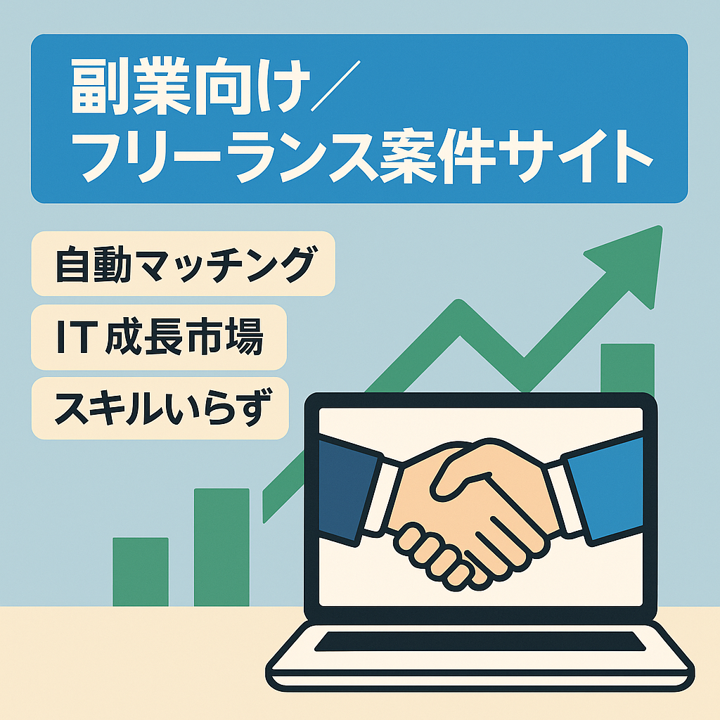 副業に最適/成長市場/ フリーランスのマッチングサイト/PL黒字