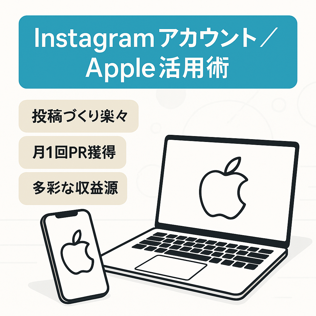 【Instagramフォロワー1.2万以上】投稿作成が簡単なApple製品活用術メディア