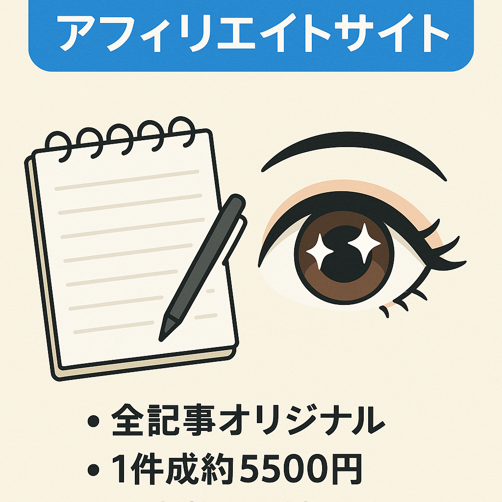 二重整形体験談のアフィリエイトサイト/完全オリジナルコンテンツ