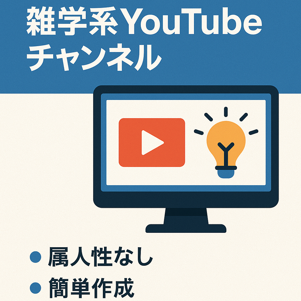 【先月の収益155万】雑学系YouTubeチャンネル【登録者3万人超え・属人性なし】