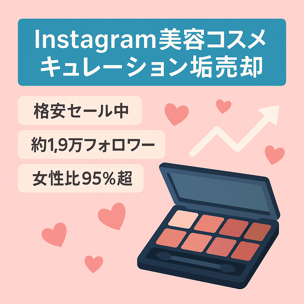 【Instagram / 約1.9万人フォロワーの美容・コスメに特化したキュレーションアカウント】　女性が96％