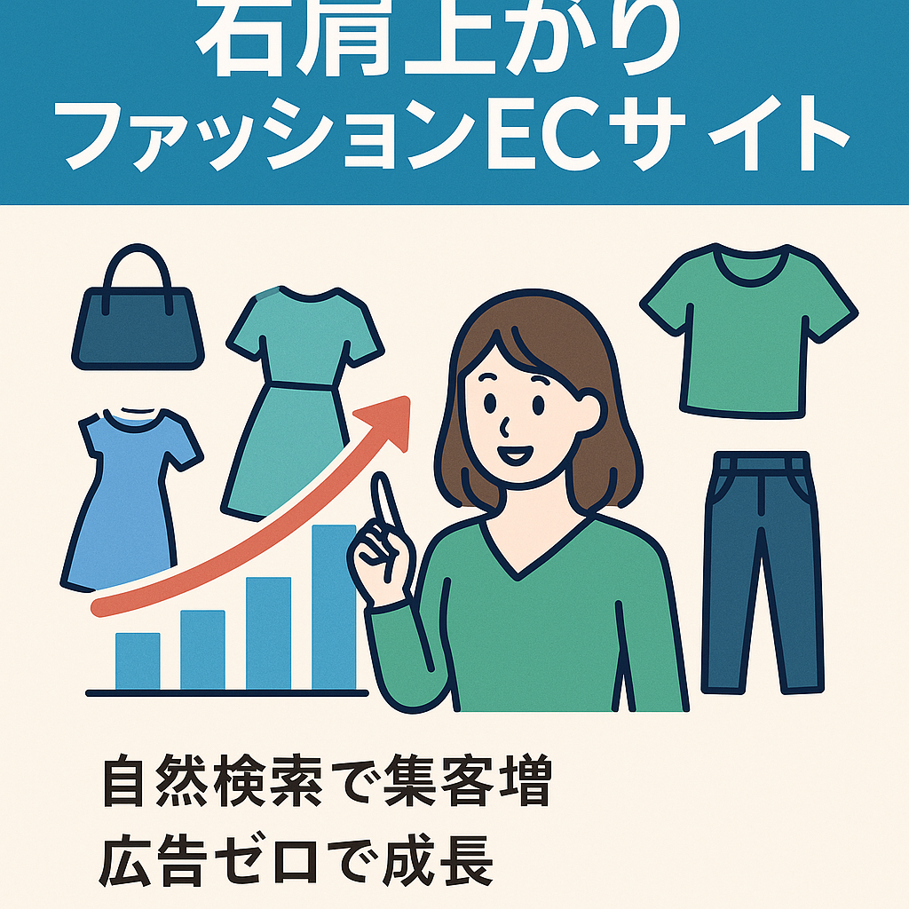 【右肩上がり成長中】人気女性ファッションECサイト  初心者様や副業にもオススメ
