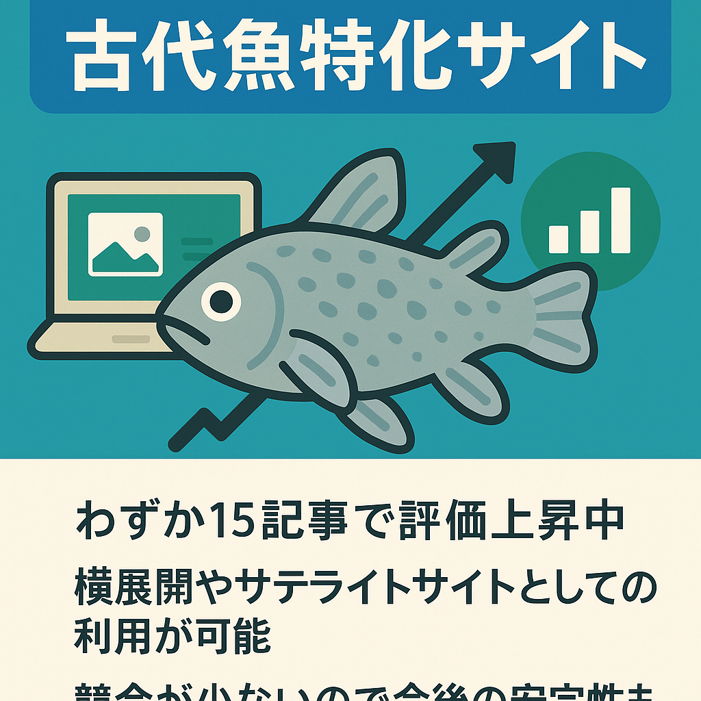 【オタクが書いた】15記事でアクセス増加中！古代魚特化サイト