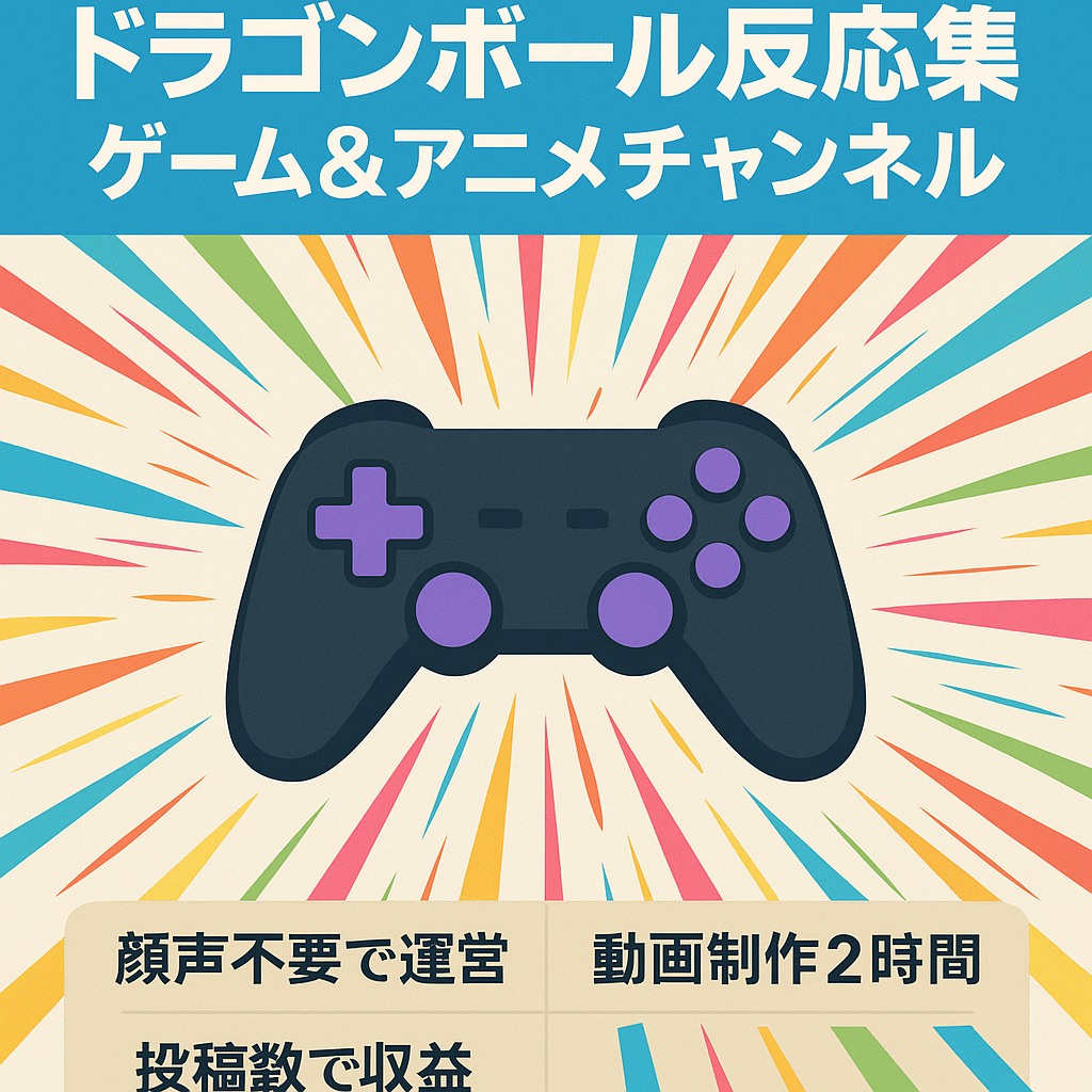 【10月収益14万円！】ドラゴンボールのゲーム＆アニメ反応集チャンネル【属人性なし】