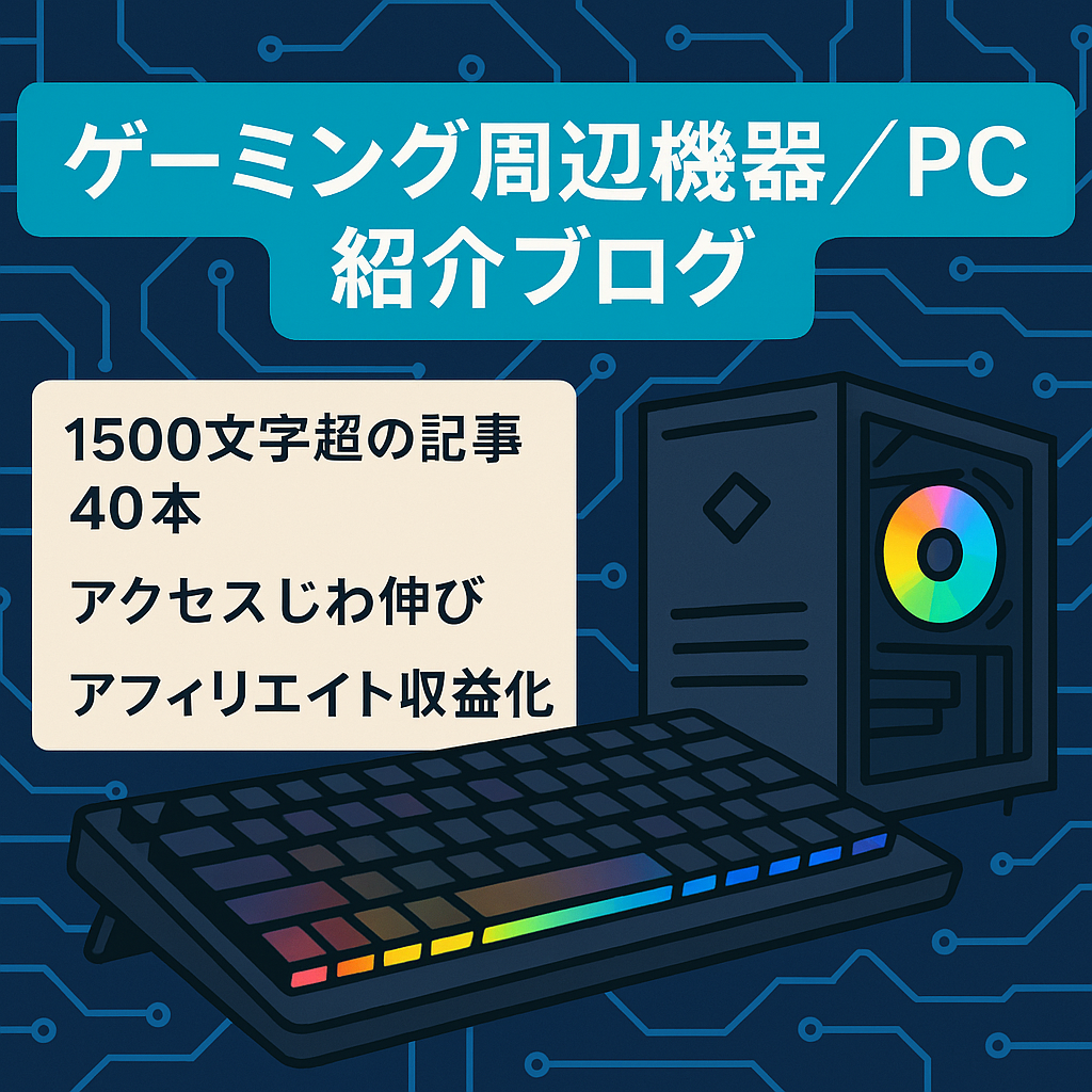 主にゲーミング関係の周辺機器の紹介とパソコン本体の紹介をしたブログです。