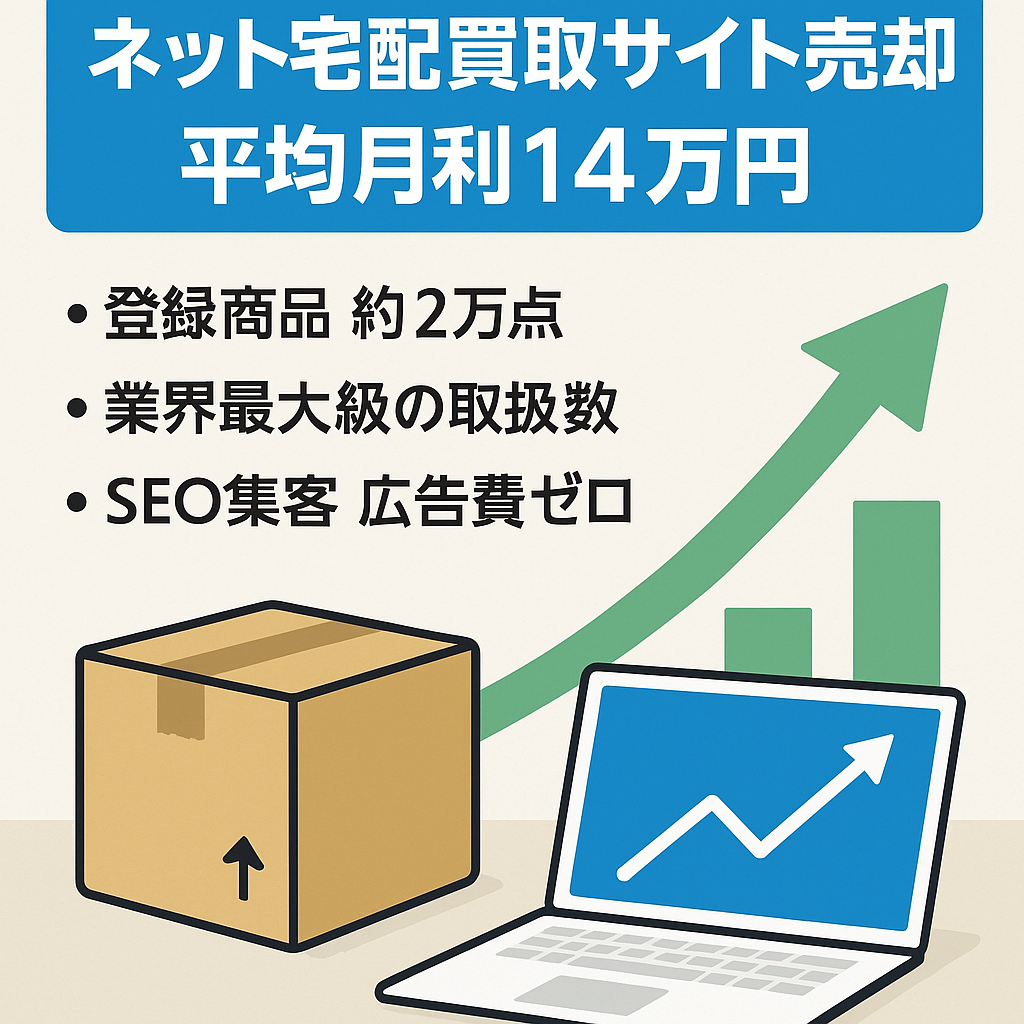 【2019年平均月利14万円】ネット宅配買取サイト売却