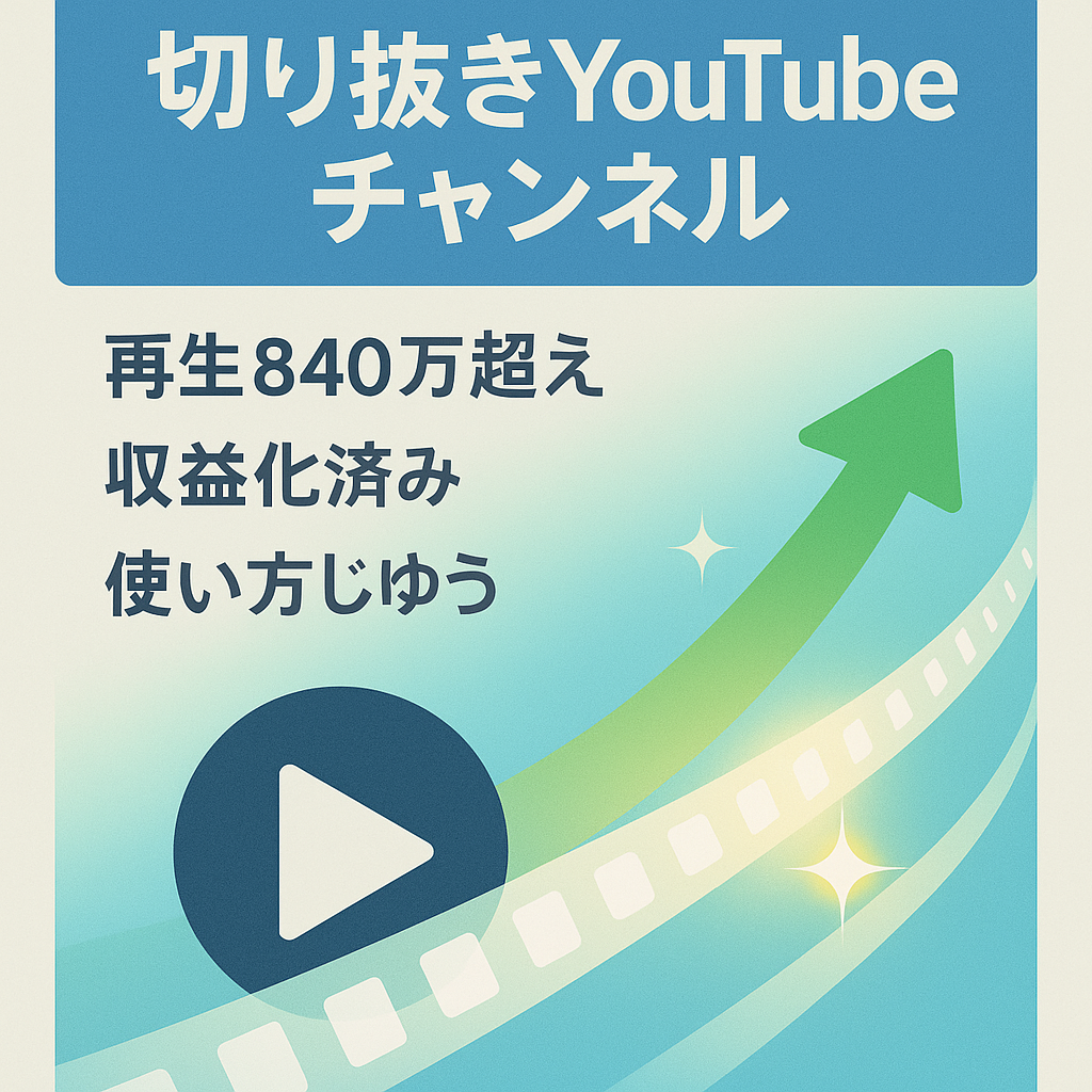【訳あり】【登録者6700人越え/youtubeパートナープログラム認証済み】大手配信者の切り抜きCH