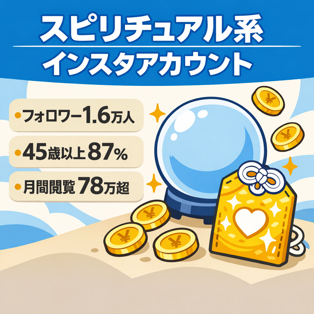 【フォロワー1.6万人】スピリチュアル系Instagramアカウント（属人性無し）