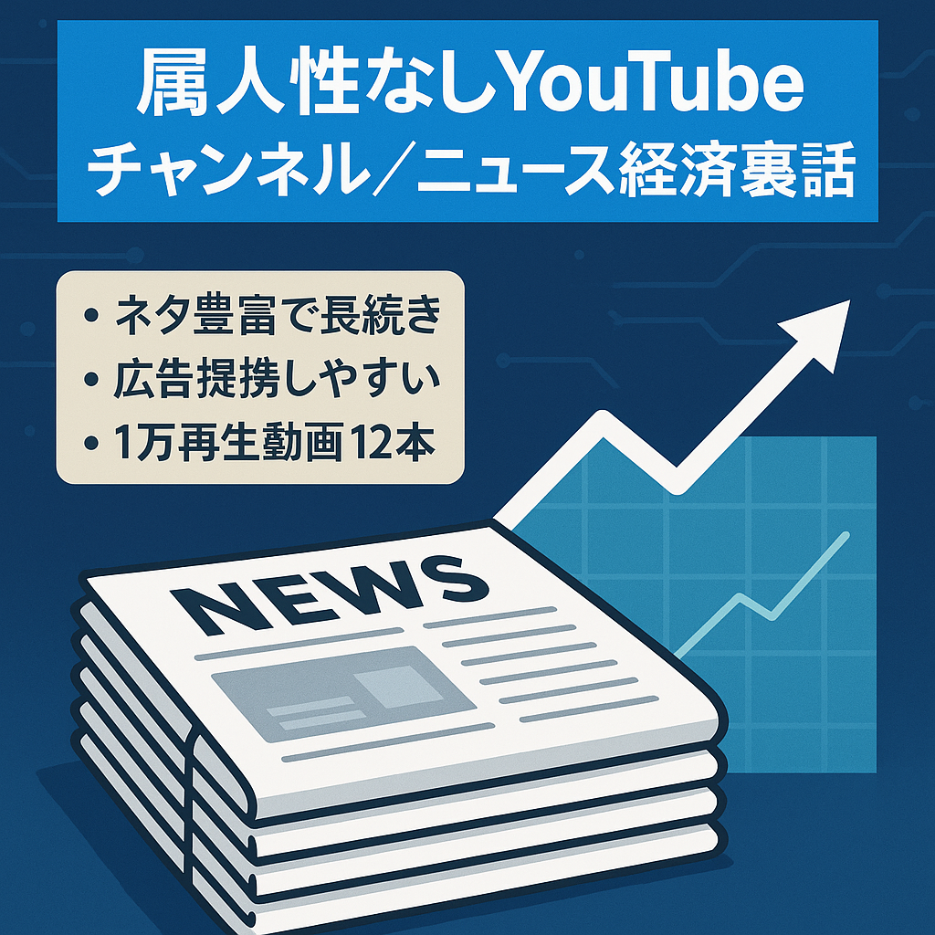 【属人性なし】ニュース・経済の裏話についてのYoutubeチャンネル