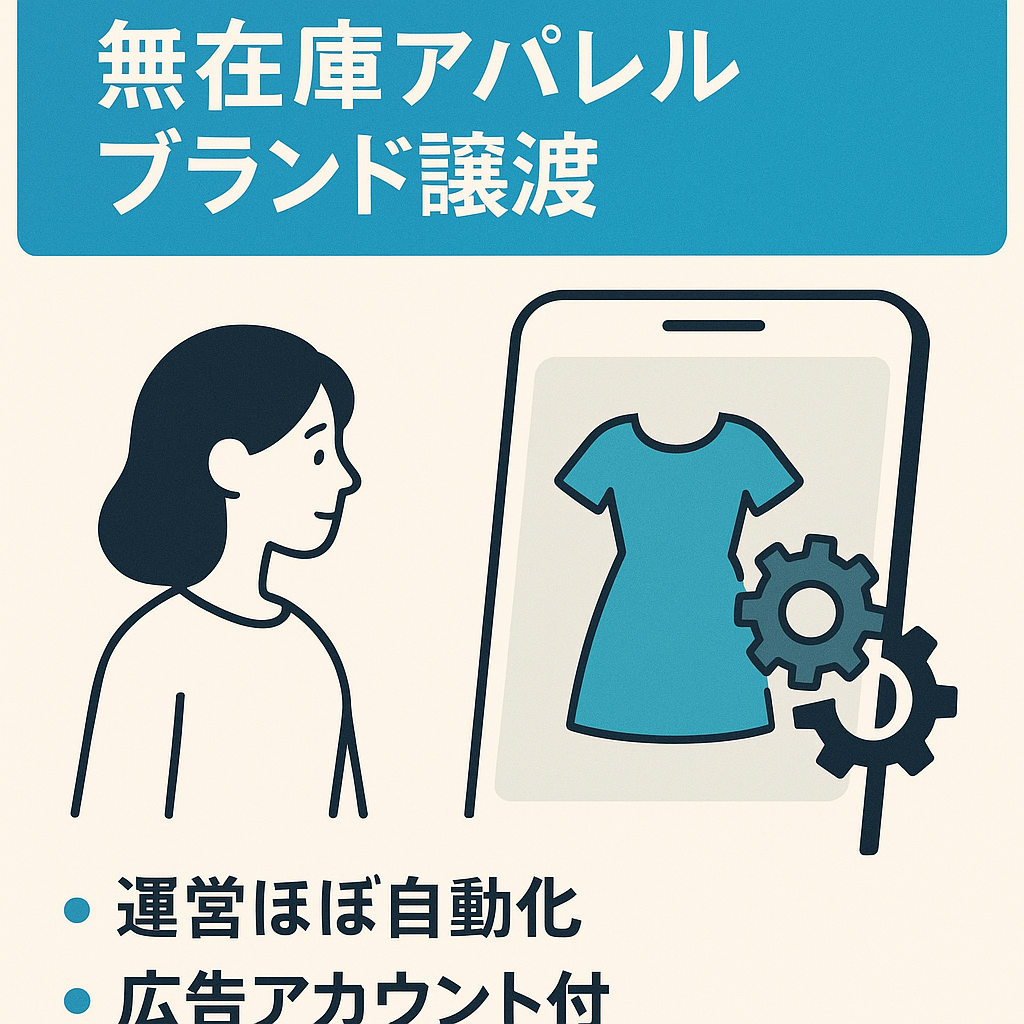 【フォロワー8000人以上】女性用無在庫アパレルブランドの譲渡