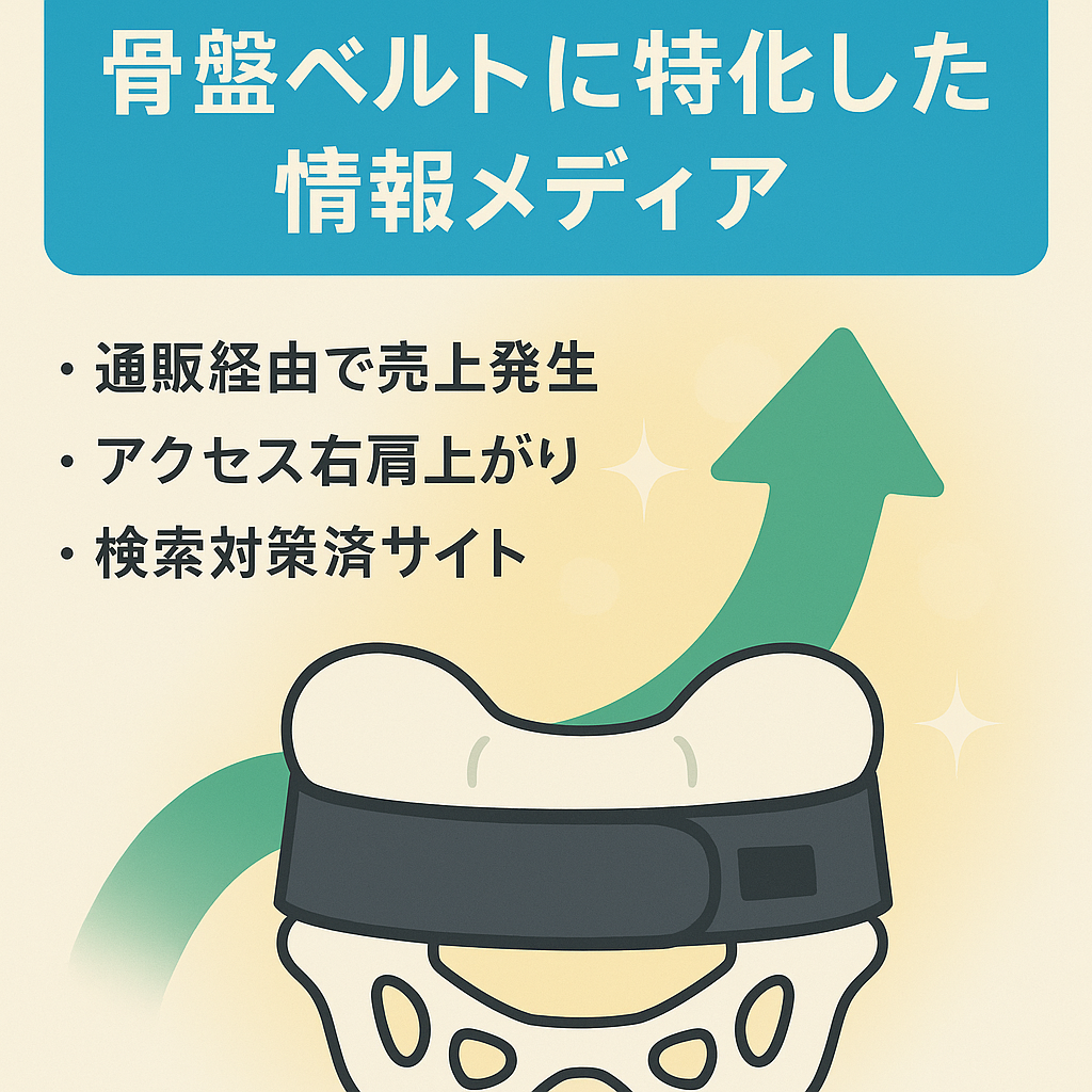 【成約1件4515円】骨盤ベルトに特化した情報メディア