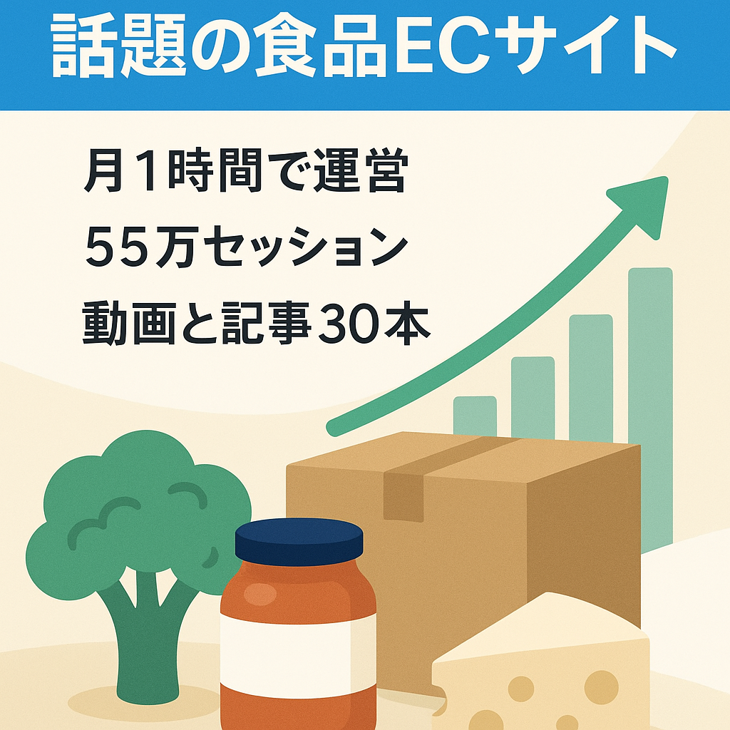 【通販サイト】月間1400万円売れた話題の食品ECサイト