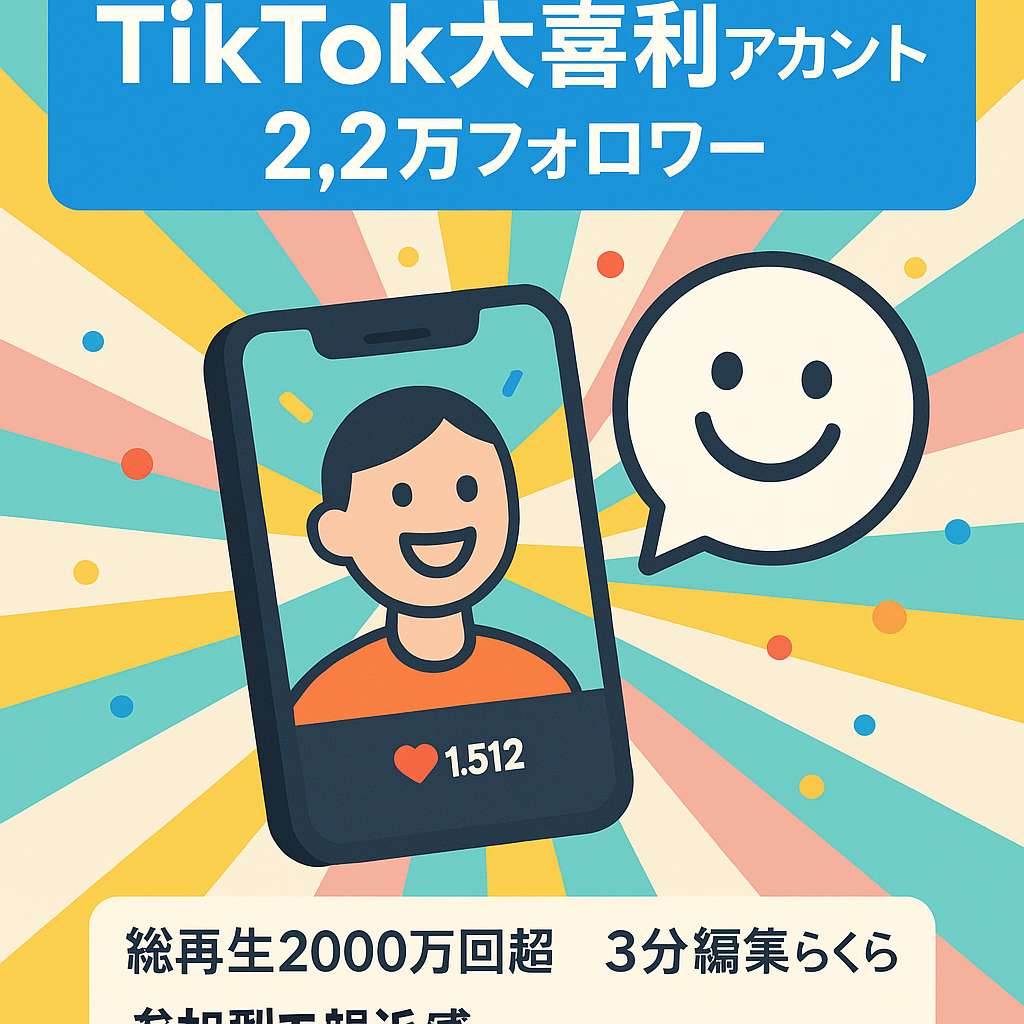 【TikTok フォロワー2.2万人アカウント】総再生回数2000万回超え　Z世代に人気の大喜利アカウント