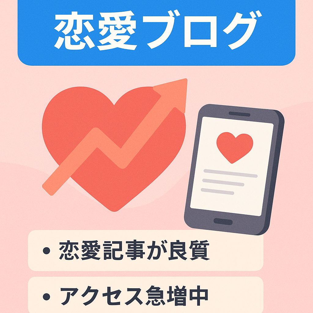 PV上昇中の恋愛ブログ