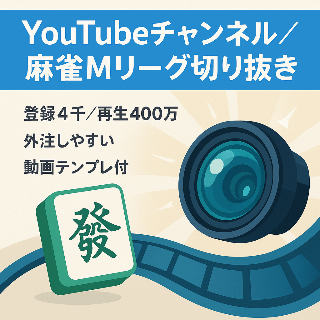 【訳アリ】【YouTube4000人以上・総再生回数400万】今人気のMリーグの切り抜きチャンネル