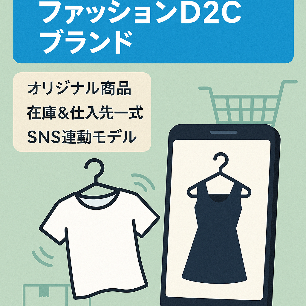 【月商100万円】ファッション×EC｜オリジナル商品・在庫引継ぎ可能なD2Cブランド
