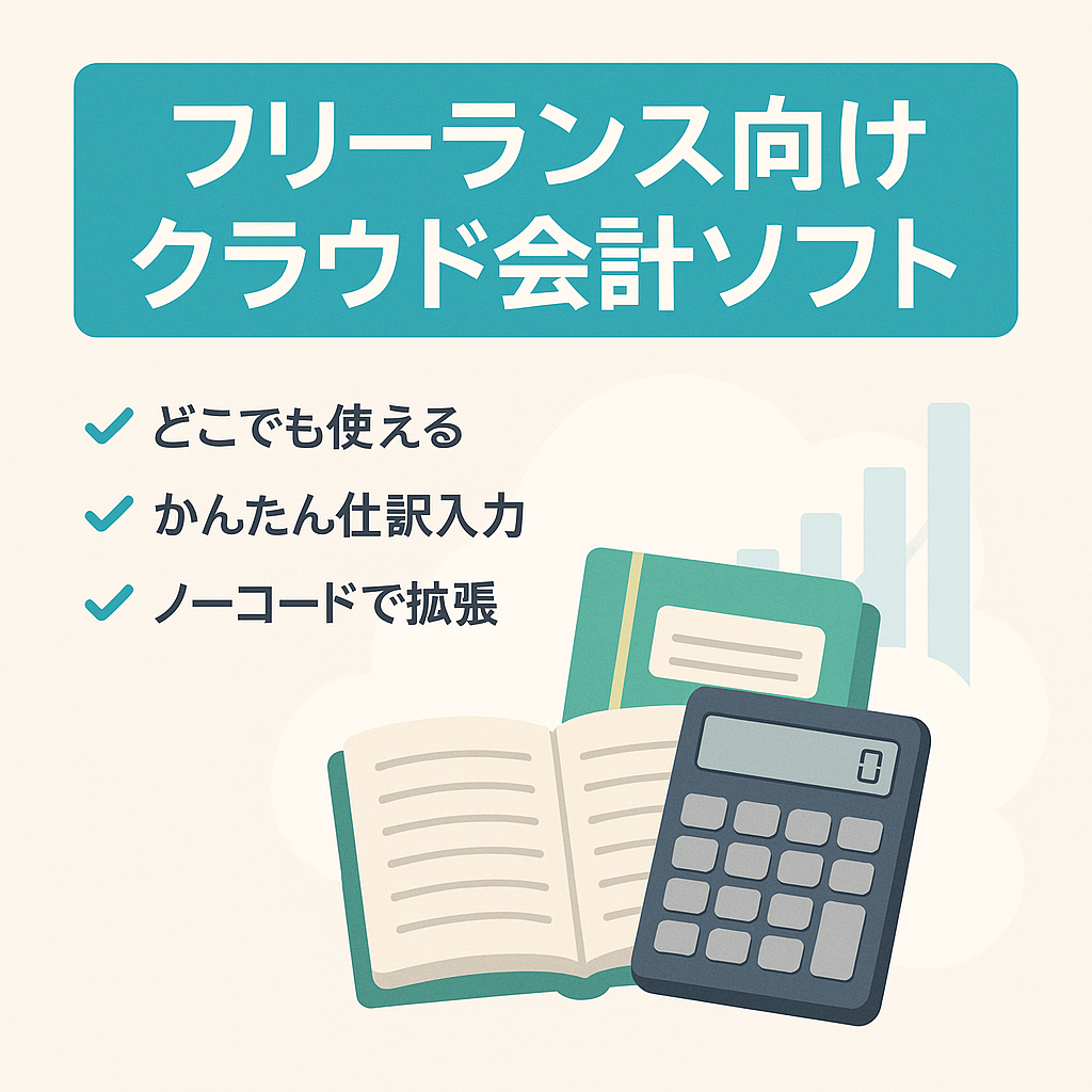 【簡単操作で仕訳登録＆決算書作成】フリーランス・個人事業主向けのクラウド会計ソフト