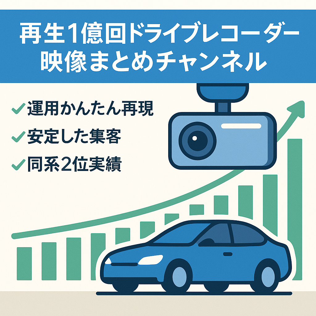 【IMP約1億回】ドライブレコーダー映像まとめチャンネル【収益化済】