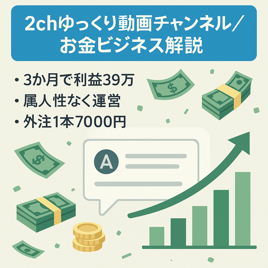 【即決します】2chゆっくり系チャンネル【お金/ビジネス情報をエンタメ風に解説】