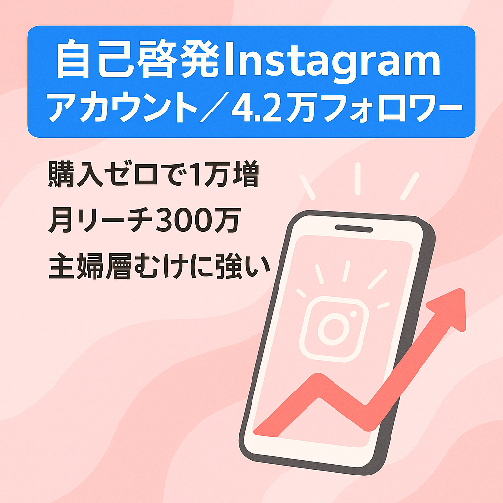 属人性なしInstagram4.2万フォロワー(運用開始から4か月で1万フォロワー達成したノウハウ付き】自己啓発系