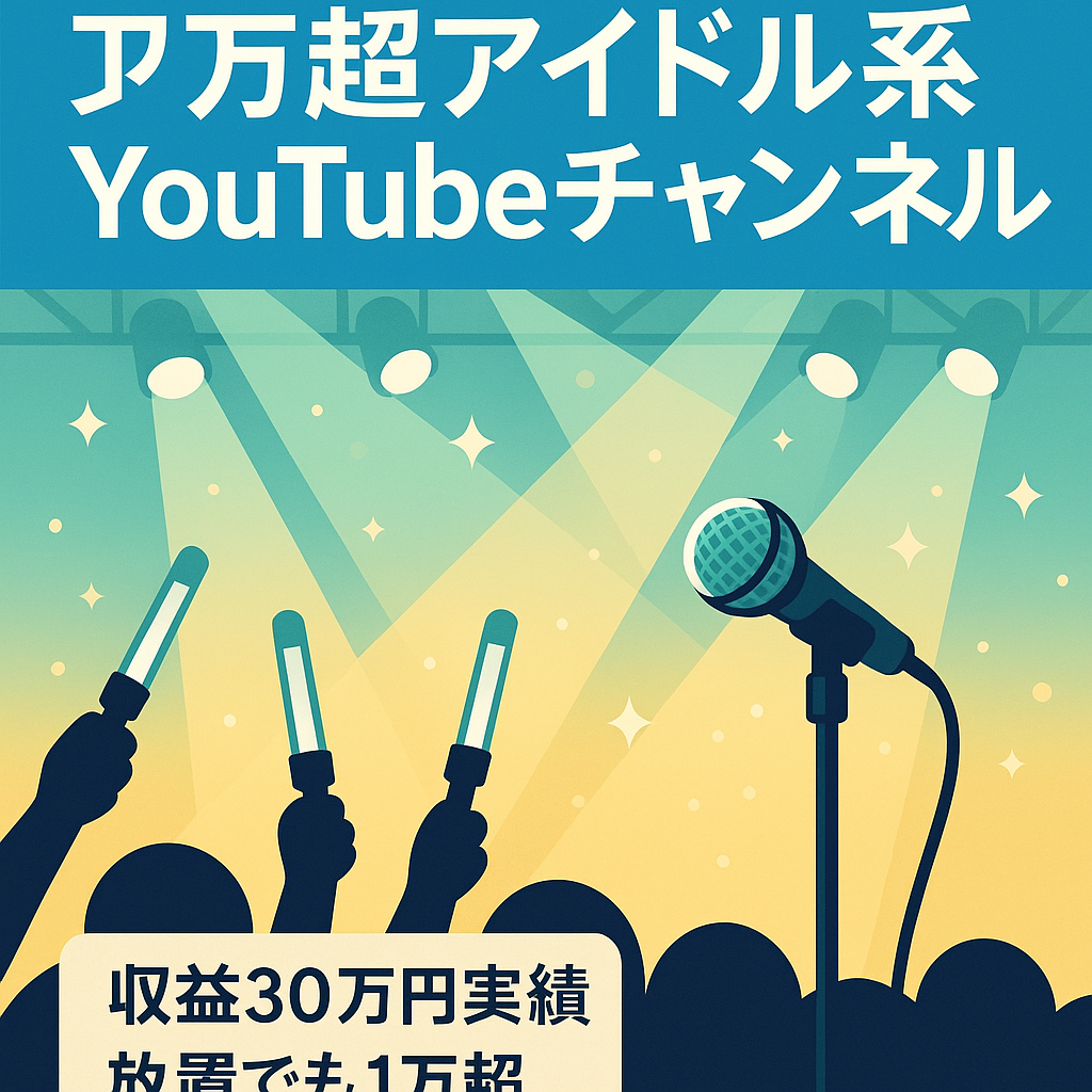 【登録者20,000人以上・訳アリ】アイドル系チャンネル【5月収益30万】