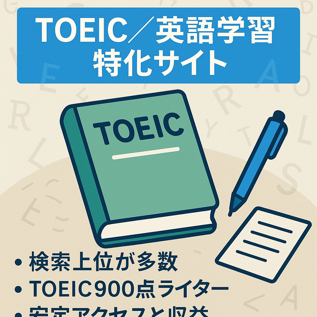 【toeic+〇〇で上位表示多数】toeicや英語学習、英会話に特化したサイト