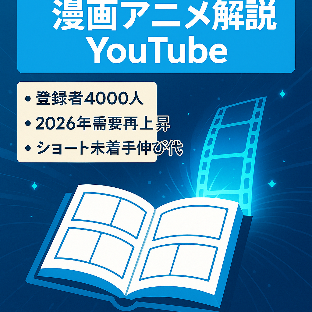 【収益化済み／4,000人登録者】BLEACH漫画・アニメ解説YouTubeチャンネル｜2026年アニメ展開｜長尺のみ｜ショート未着手
