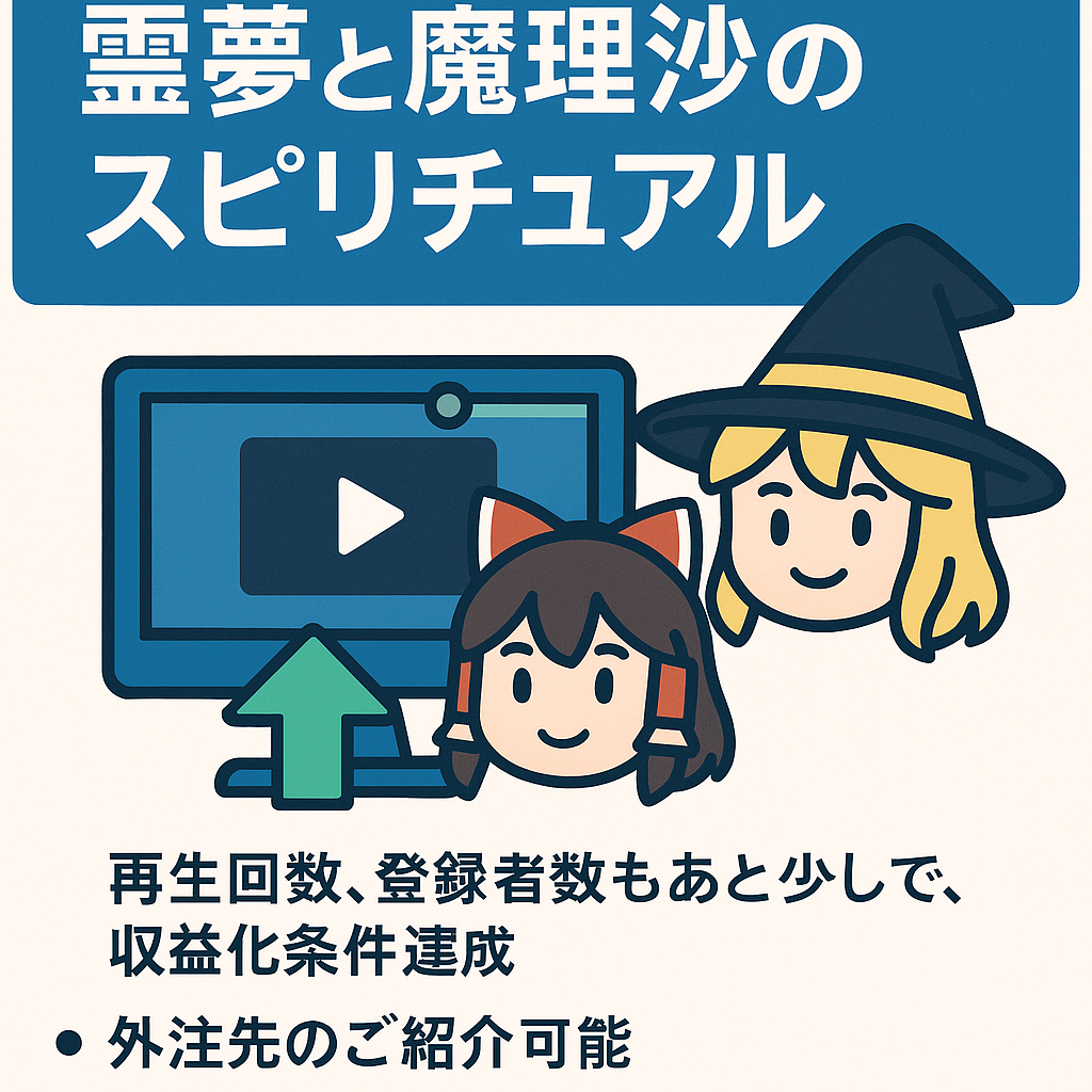 収益化条件達成まであと少し！「ゆっくり解説」霊夢と魔理沙のスピリチュアル