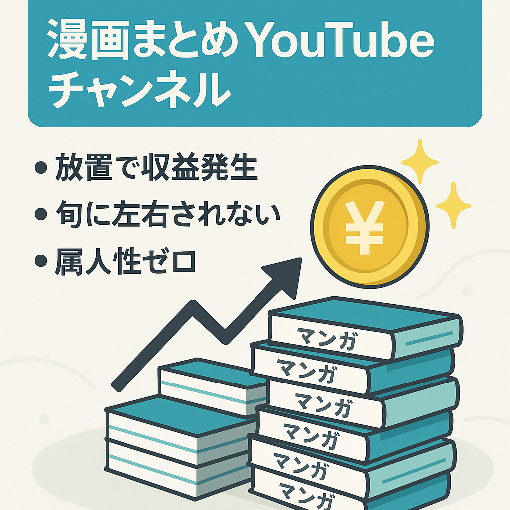【登録者1万人越え】資産性の高い、属人性なし、過去の漫画まとめ系youtubeチャンネル（ゆっくり）