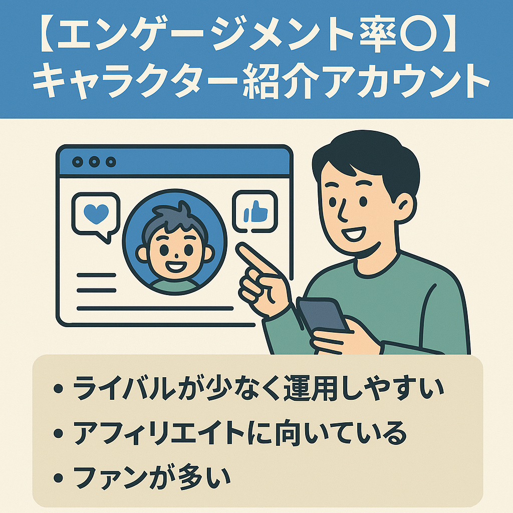 切り抜き：【エンゲージメント率◎】キャラクター紹介アカウント