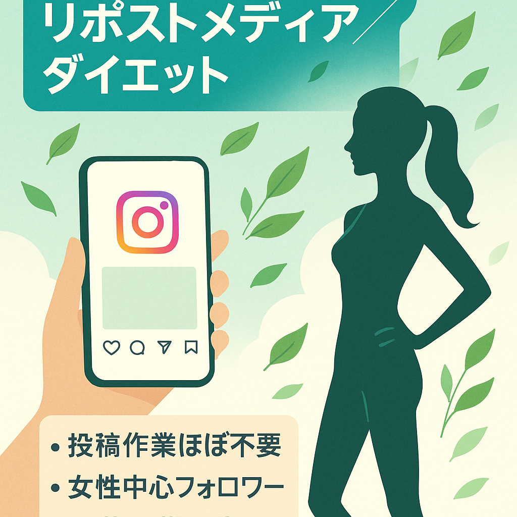 【IGfw11万人超】ダイエット領域のインスタグラムリポストメディア