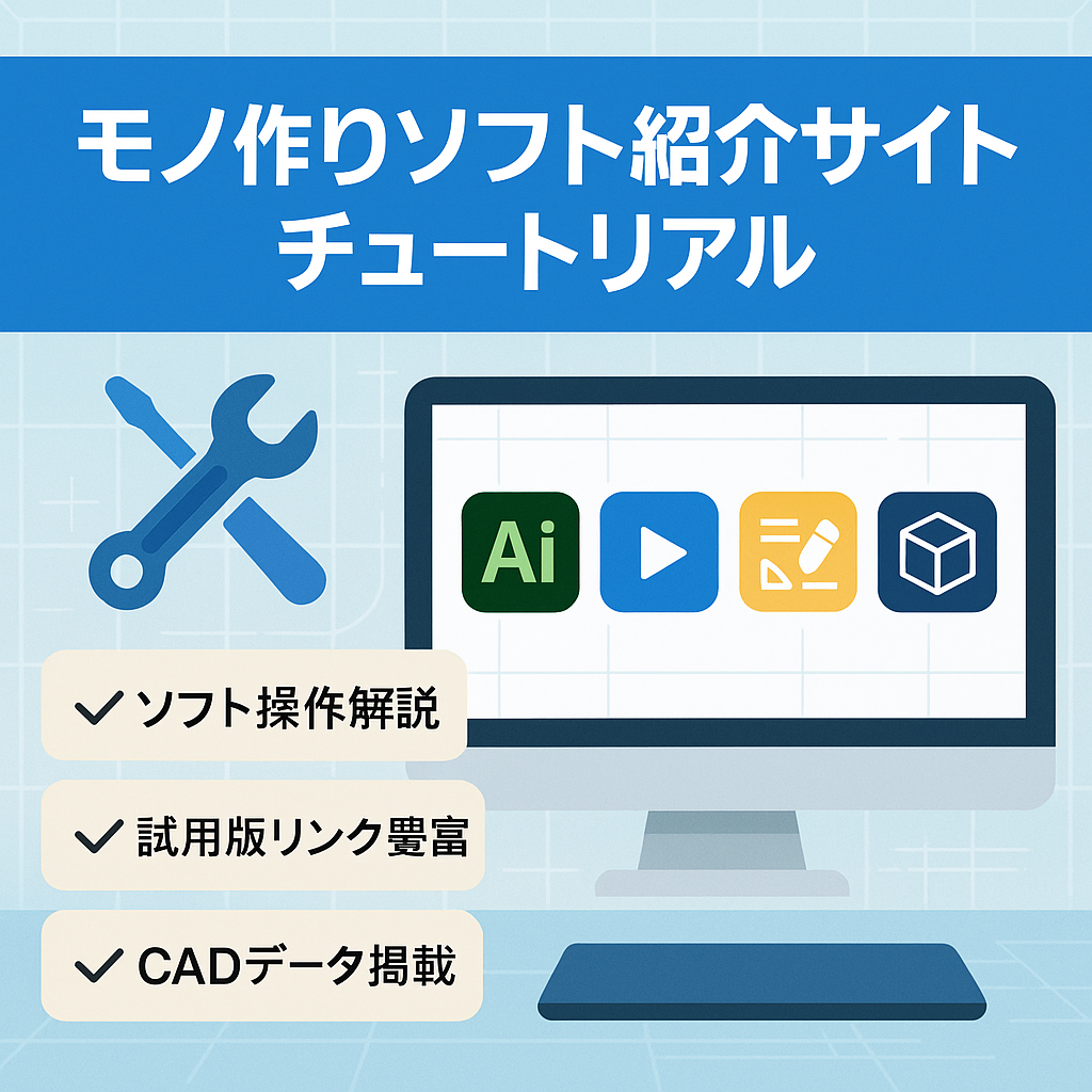 モノ作り関連や役立つソフトウエアの紹介、チュートリアル