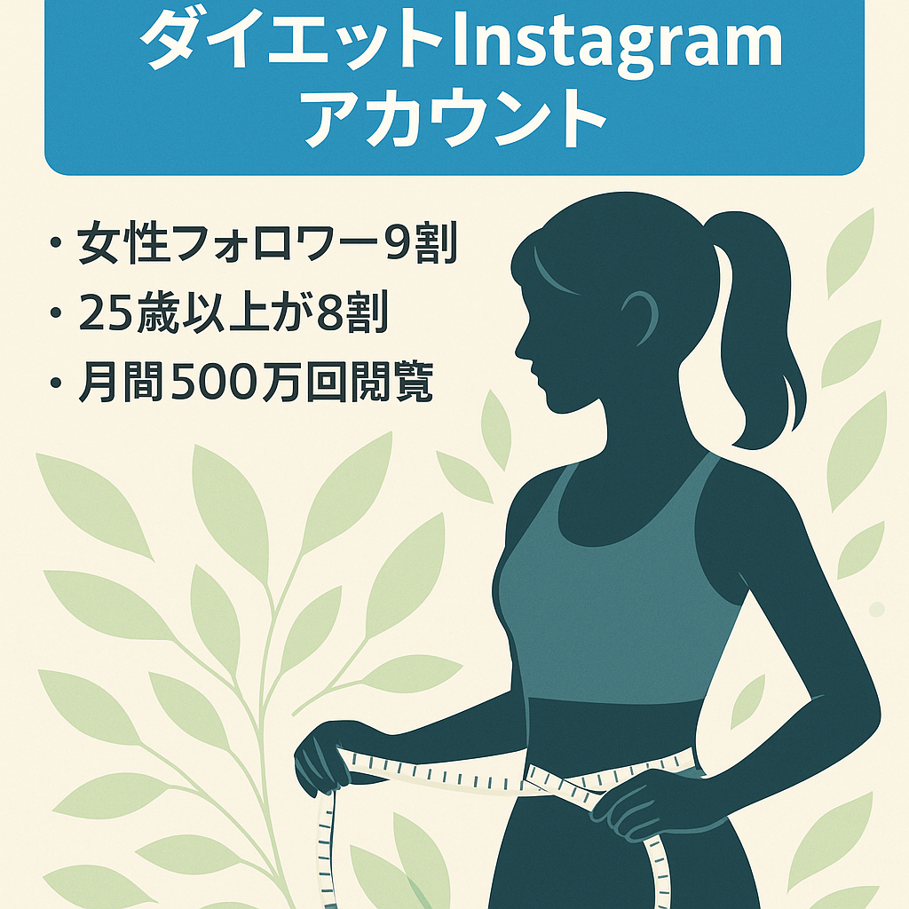 フォロワー6万人以上のダイエットInstagramアカウント