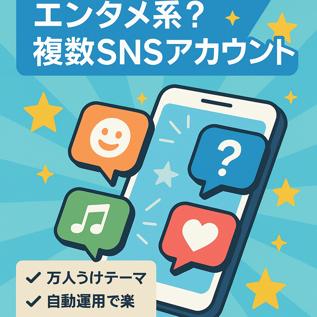 エンタメ系？複数SNSアカウント