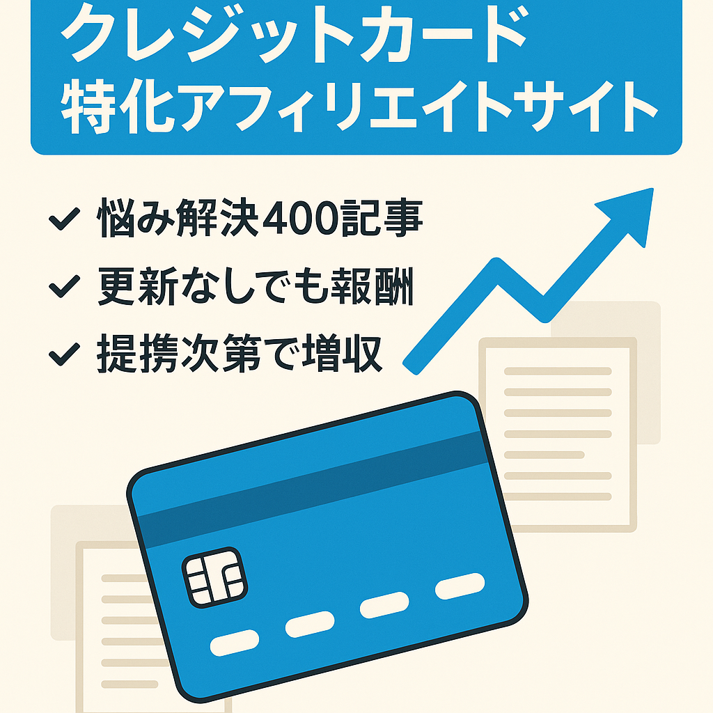 【金融系】クレジットカード特化アフィリエイトサイト