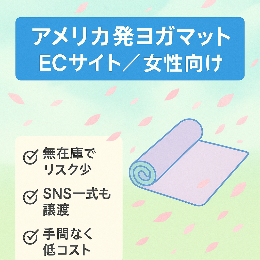 アメリカ発ヨガマットECサイト！人気のShopify、女性向けのイメージの良いサイトです
