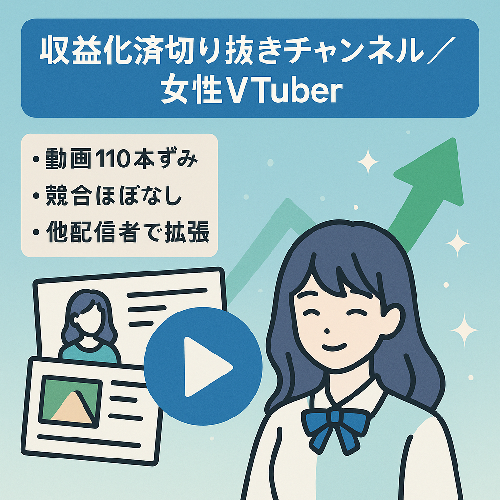 【収益化済チャンネル】某事務所所属、人気女性Vtuberの切り抜きチャンネル