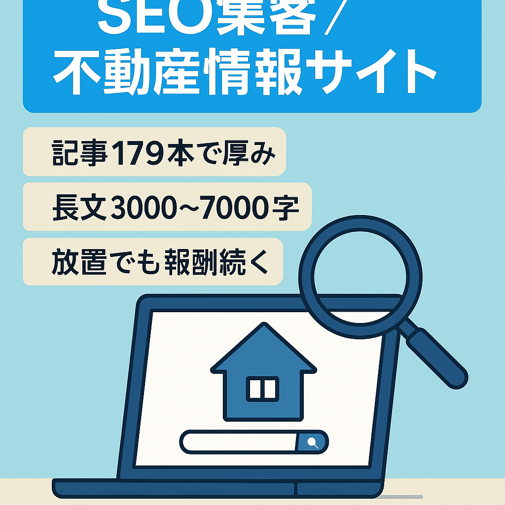 【運営歴5年】SEOで集客できている不動産情報メディア（2019年1月より更新できてません）
