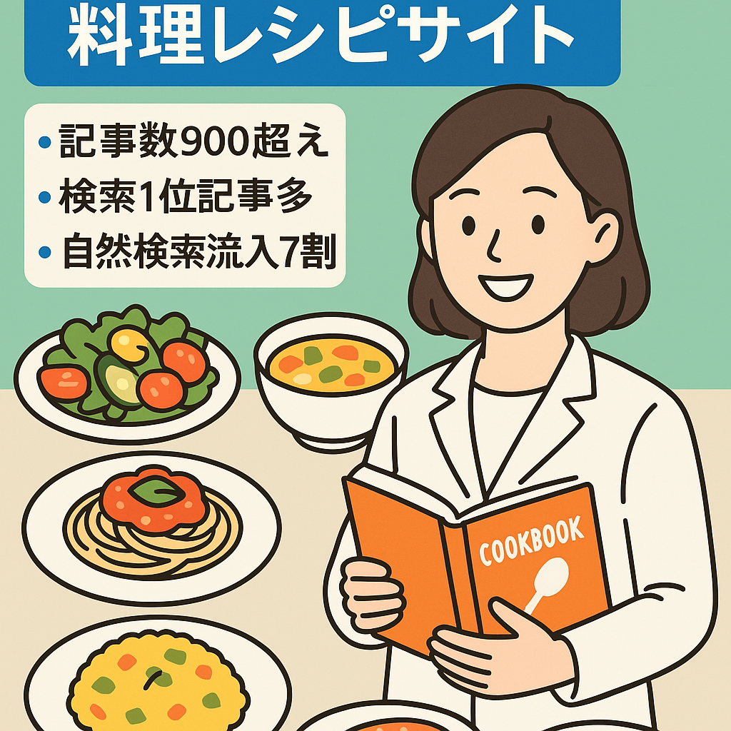 【管理栄養士が運営】2023年の収支は平均月3万円の料理レシピサイト